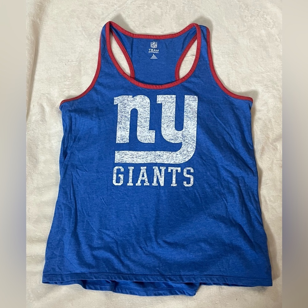 New York Giants NFL Team Appparel Women’s Tank Sz Large